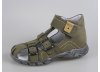 Kožené kotníčkové sandálky, sandály zn. ESSI S3050 (khaki).
